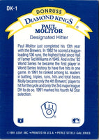 1992 Donruss Diamond Kings Paul Molitor #DK-1