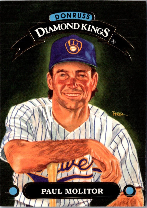 1992 Donruss Diamond Kings Paul Molitor #DK-1