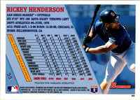 1996 Bowman Rickey Henderson #38