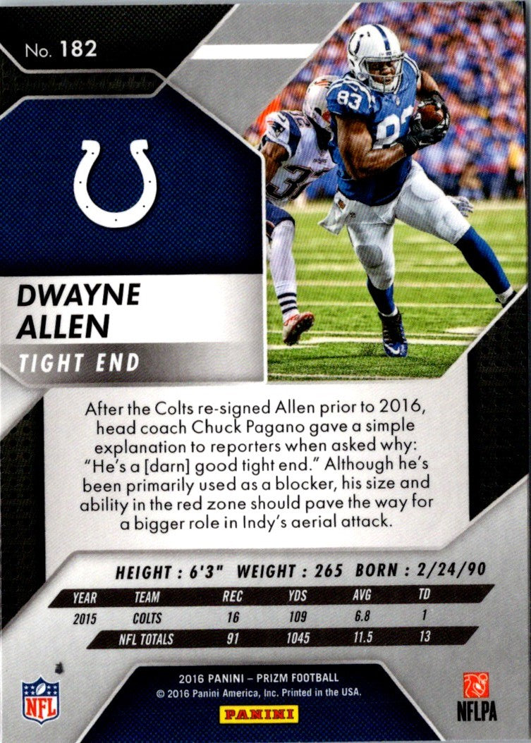 2016 Panini Prizm Dwayne Allen