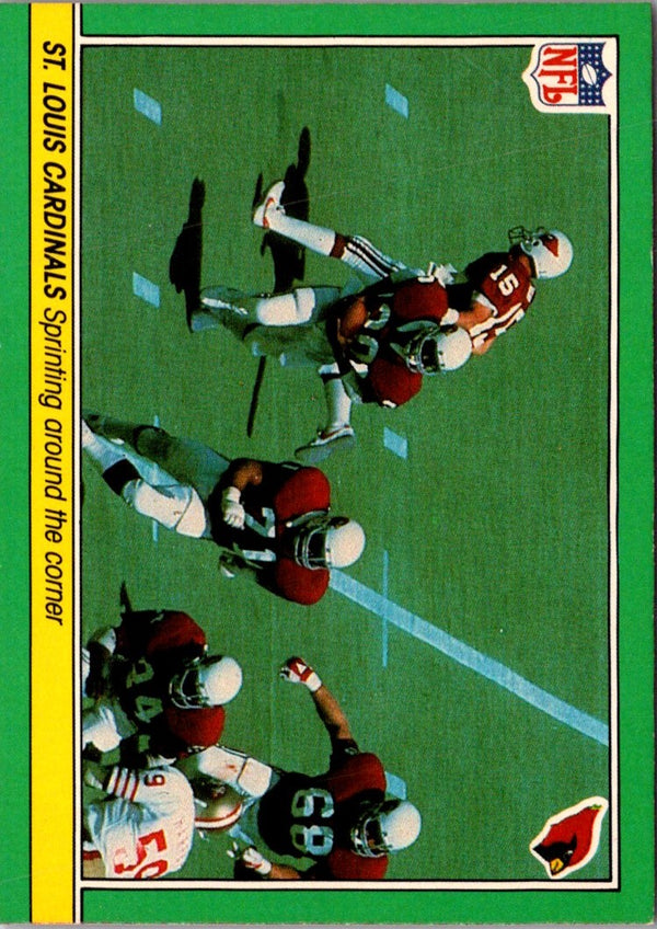 1984 Fleer Team Action Sprinting around the corner (Offense) #45