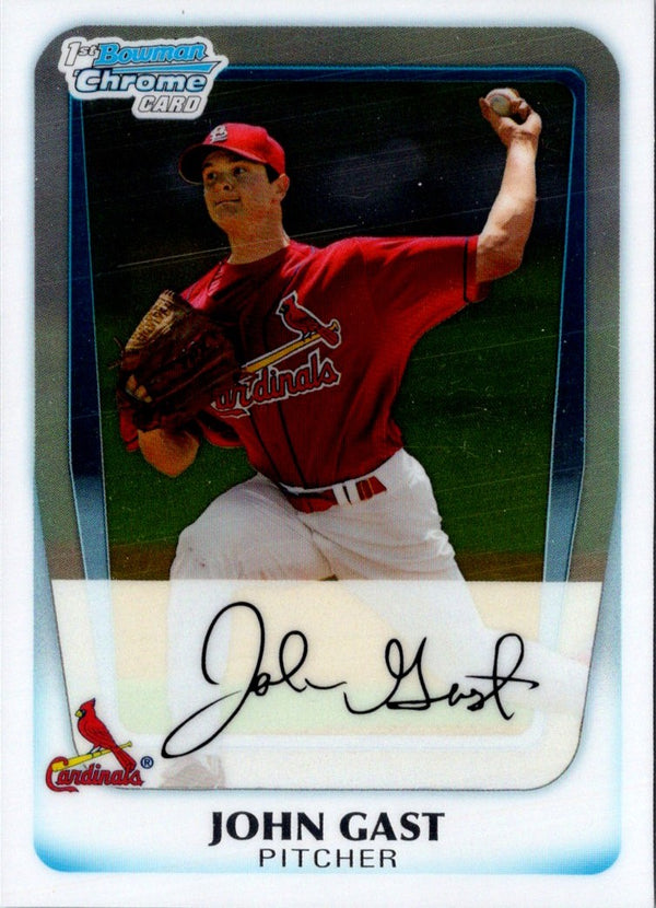 2011 Bowman Chrome Prospects John Gast #BCP121