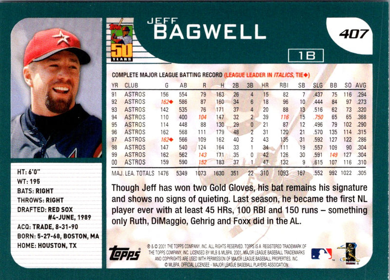 2001 Topps Jeff Bagwell