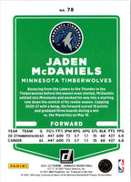 2021 Donruss Jaden McDaniels #78