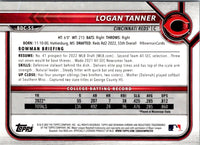 2022 Bowman Draft Baseball Chrome Logan Tanner #BDC-55 Rookie