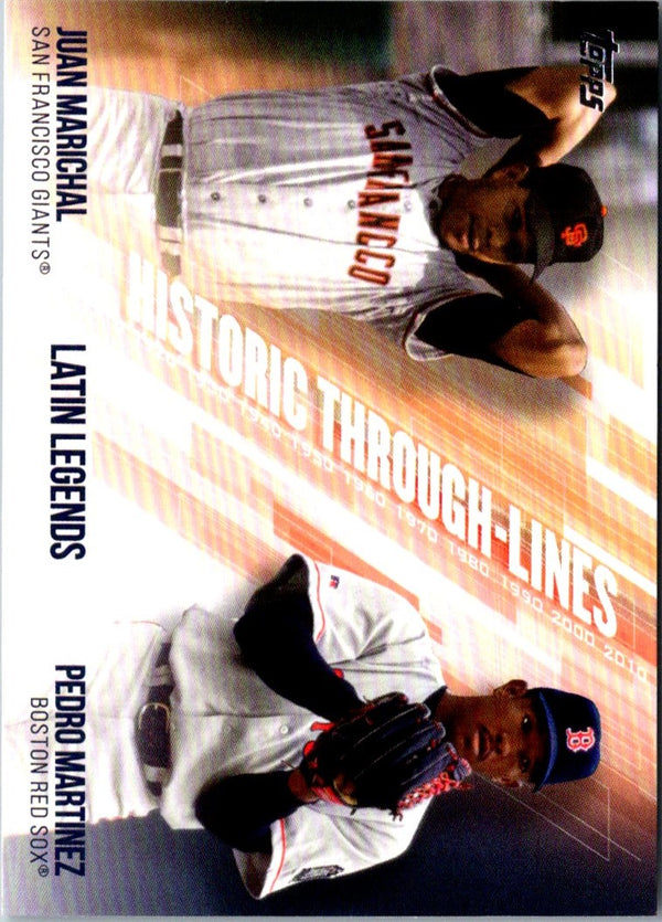 2019 Topps Historic Through-Lines Pedro Martinez/Juan Marichal #HTL-12