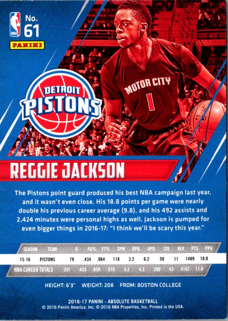 2016 Panini Absolute Reggie Jackson