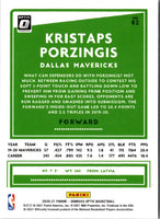2020 Donruss Optic Blue Kristaps Porzingis #82