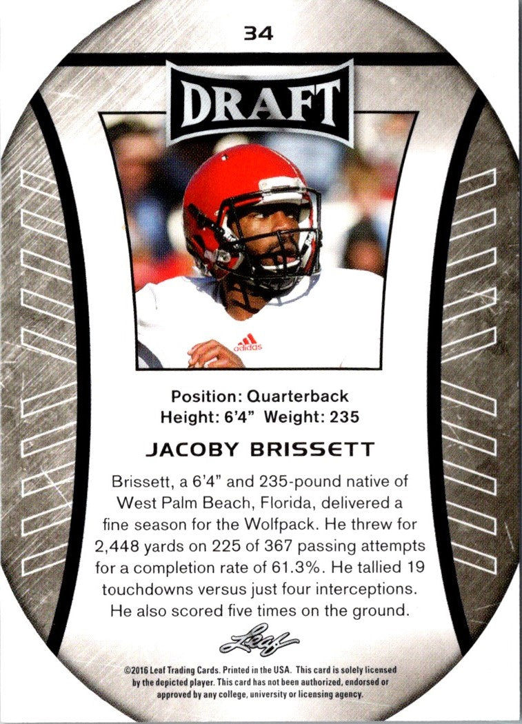 2016 Leaf Draft Jacoby Brissett