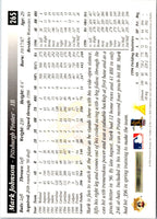 1997 Score Artist's Proofs White Border Mark Johnson #265