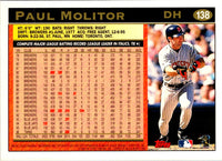1997 Topps Paul Molitor #138