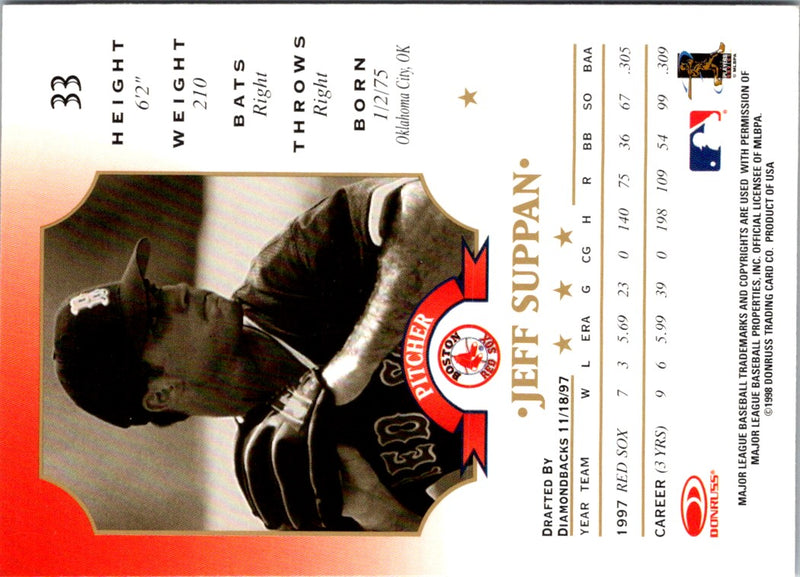 1998 Leaf Jeff Suppan