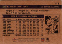 2001 Fleer Tradition Glossy Ricky Watters #116