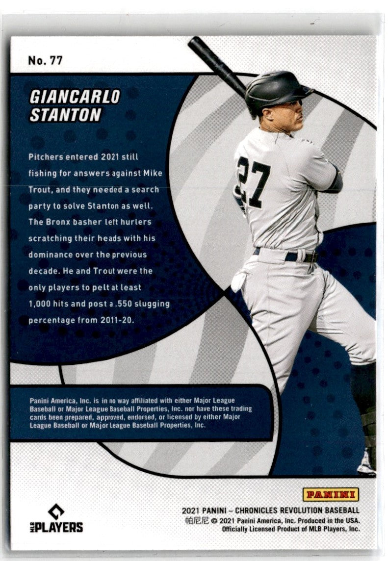 2021 Panini Chronicles Revolution Giancarlo Stanton