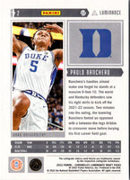2022 Panini Chronicles Draft Picks Paolo Banchero #2