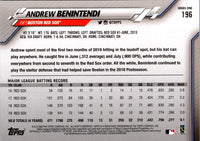 2020 Topps Andrew Benintendi #196