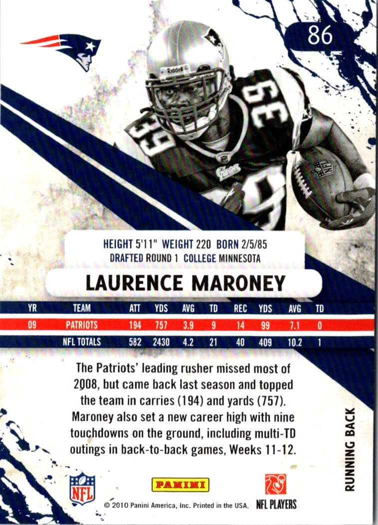 2010 Panini Rookies & Stars Longevity Laurence Maroney