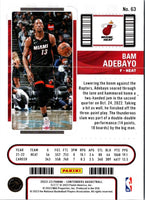 2022 Panini Contenders Game Ticket Red Bam Adebayo #63