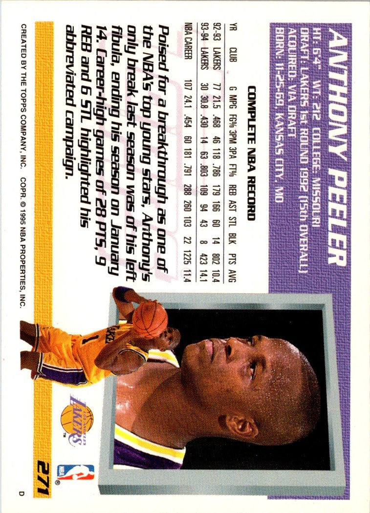 1994 Topps Anthony Peeler