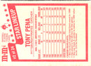 1987 M&M's Star Lineup Tony Pena