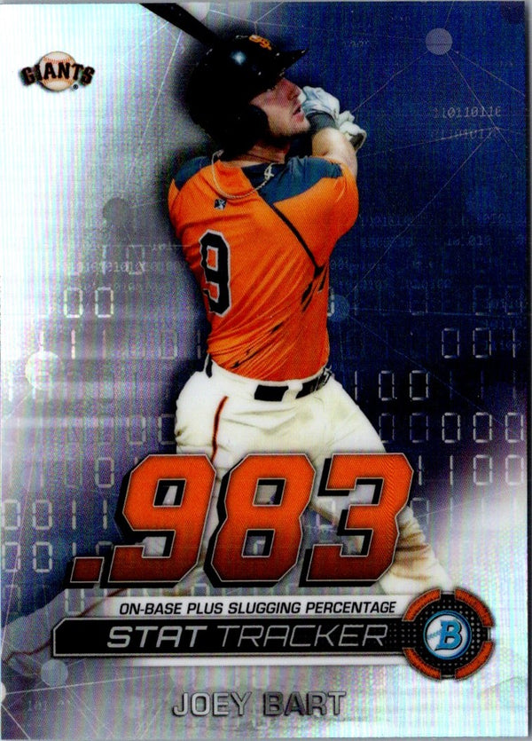 2019 Bowman Chrome Stat Tracker Joey Bart #ST-JB