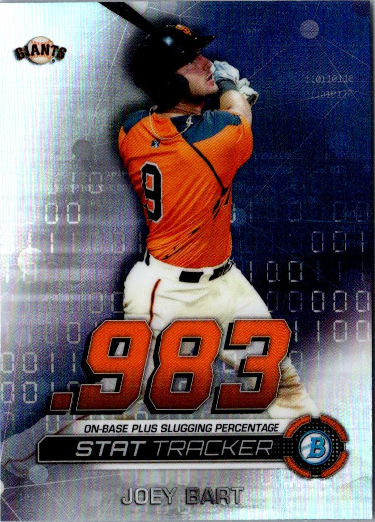 2019 Bowman Chrome Stat Tracker Joey Bart