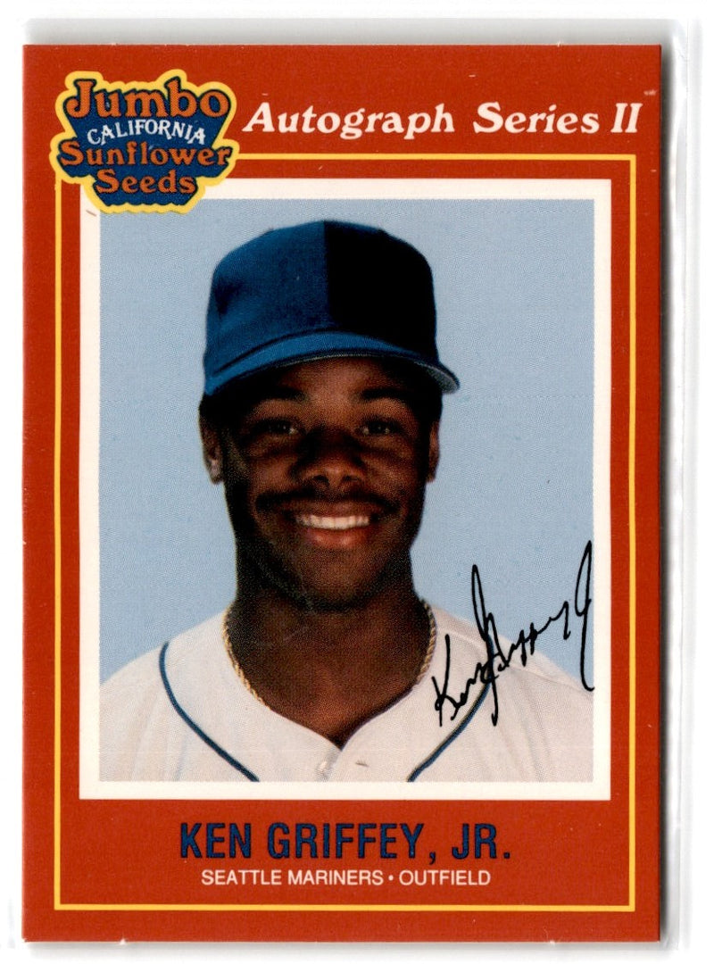 1991 Jumbo California Sunflower Seeds Ken Griffey Jr.