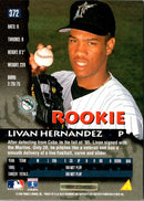 1998 Leaf Rookies & Stars Freshman Orientation Samples Livan Hernandez
