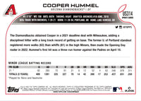 2022 Topps Update Cooper Hummel #US314 Rookie