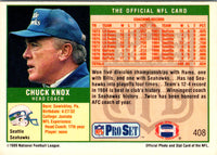 1989 Pro Set Chuck Knox #408