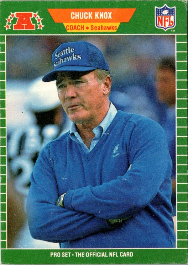 1989 Pro Set Chuck Knox #408