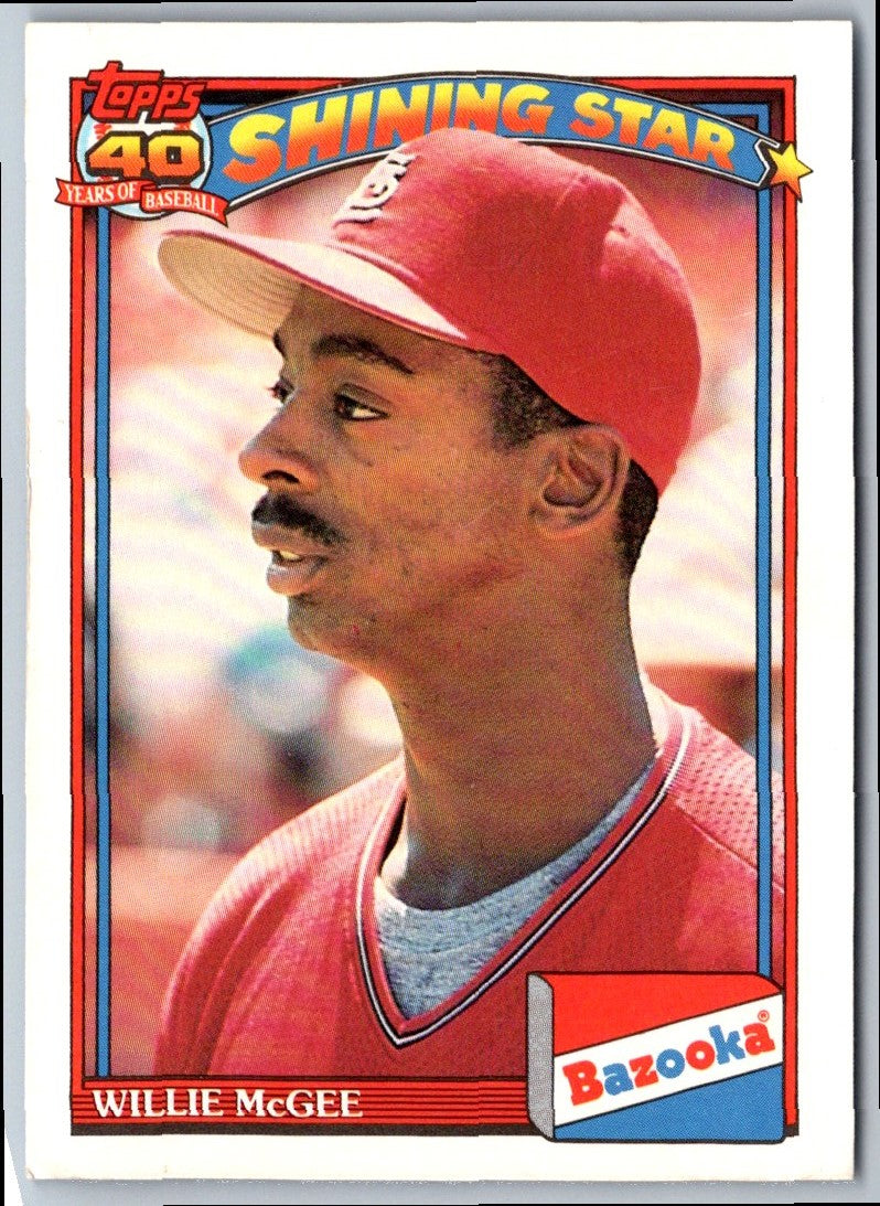 1991 Topps Bazooka Willie McGee