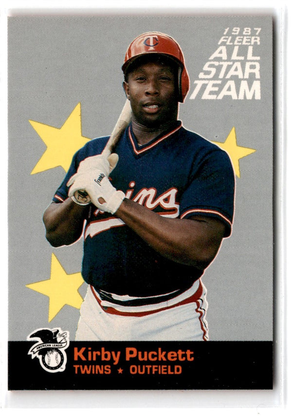 1987 Fleer League Leaders Kirby Puckett #36