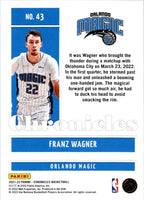2021 Panini Chronicles Franz Wagner #43 Rookie