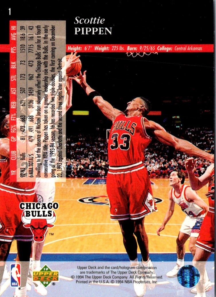 1993 Upper Deck Scottie Pippen