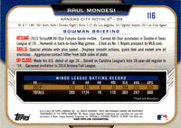 2015 Bowman Draft Picks & Prospects Raul Mondesi #116
