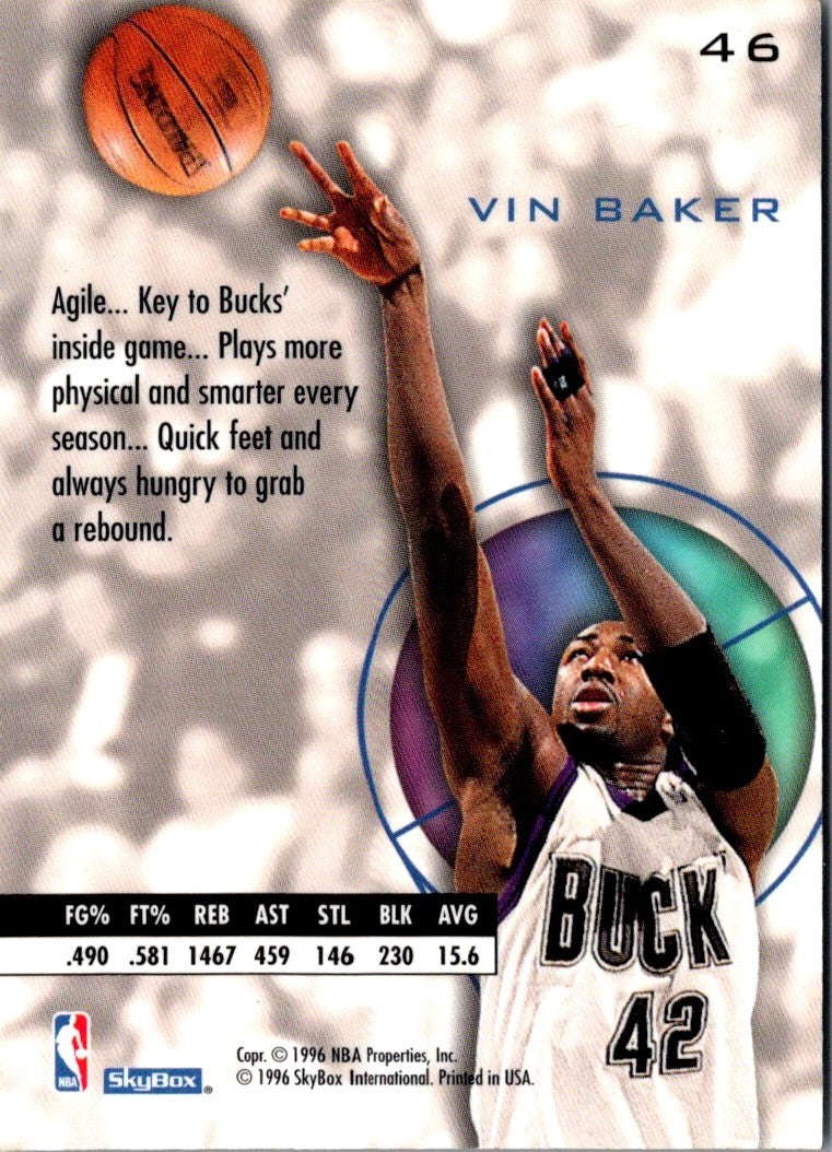 1995 SkyBox E-XL Vin Baker