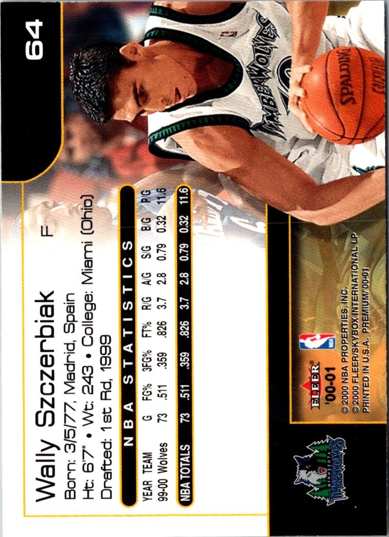 2000 Fleer Premium Wally Szczerbiak