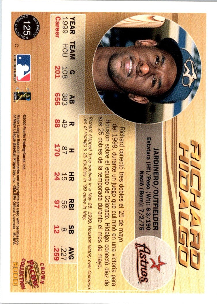 2000 Pacific Crown Collection Richard Hidalgo