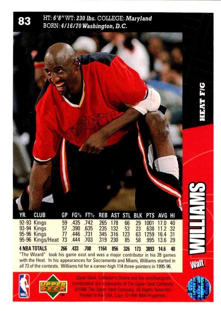 1996 Collector's Choice Walt Williams