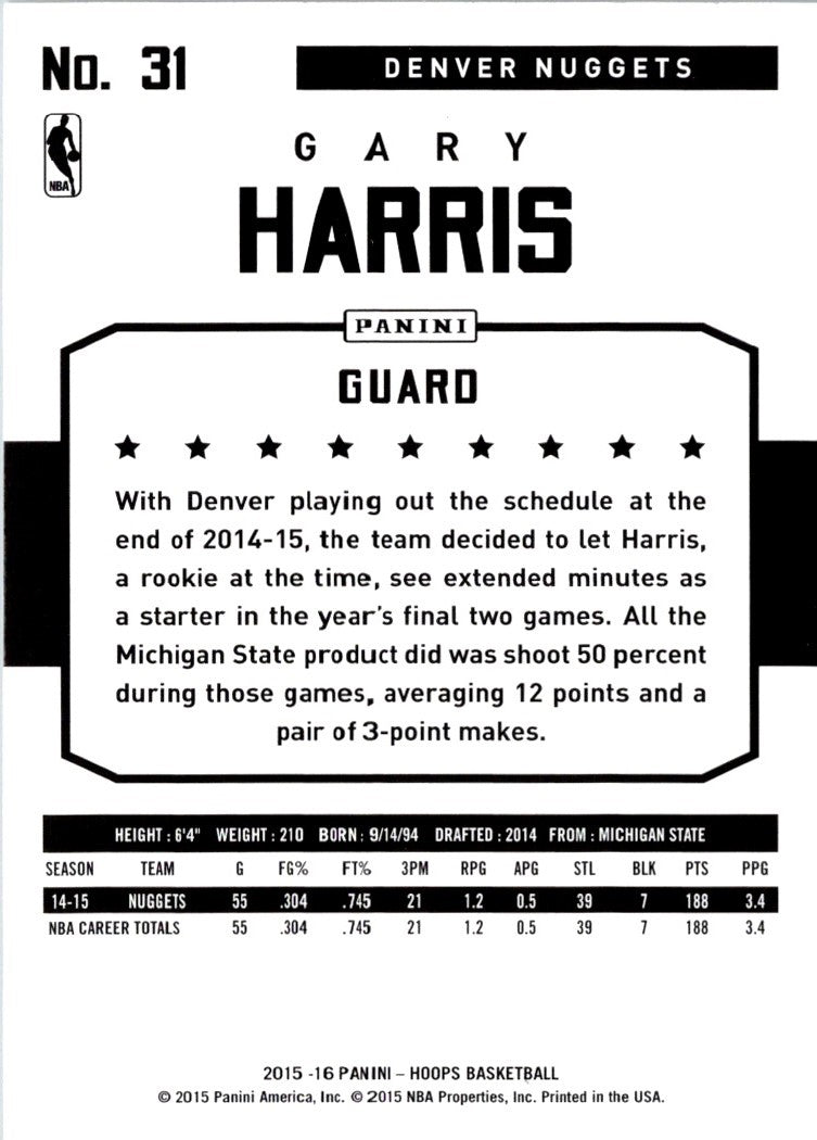 2015 Hoops Gary Harris