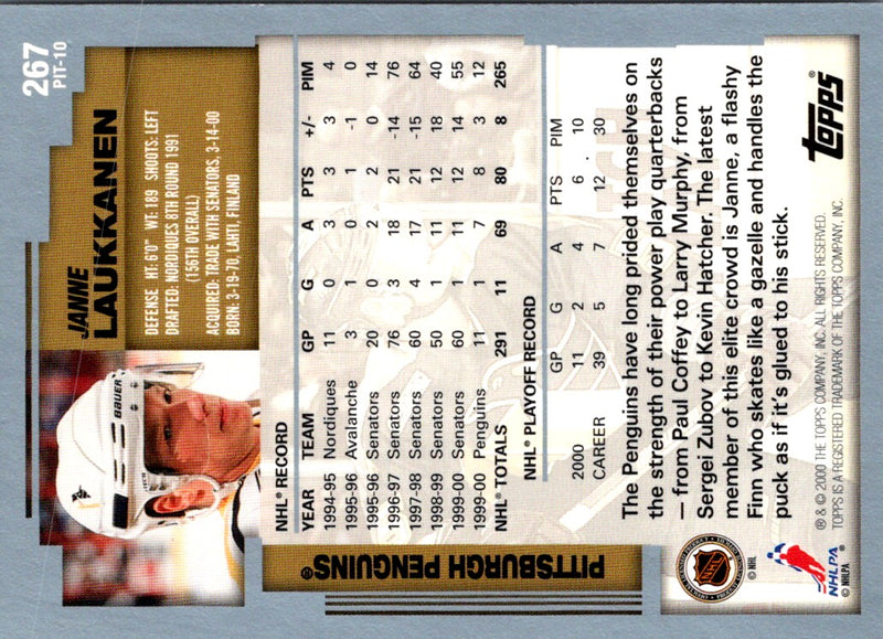 2000 Topps Janne Laukkanen