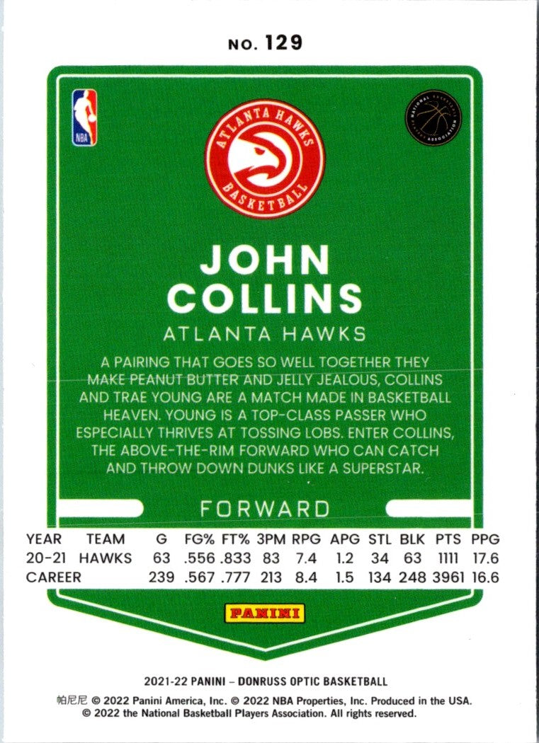 2021 Donruss Optic Red John Collins