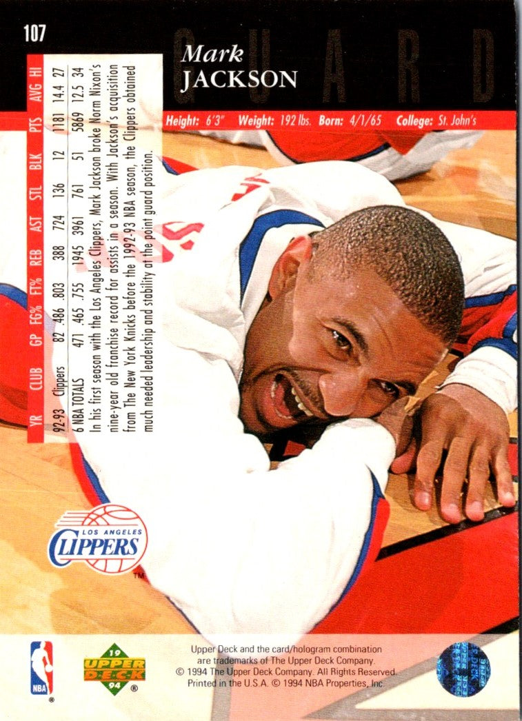 1993 Upper Deck Special Edition Electric Court Mark Jackson