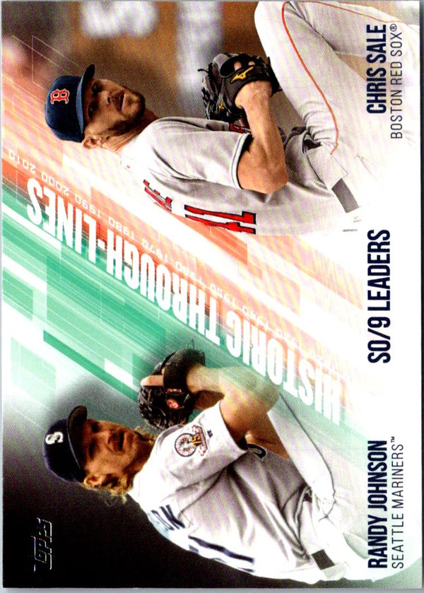 2019 Topps Historic Through-Lines Chris Sale/Randy Johnson #HTL-15