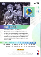 2018 Panini Status Blue Klay Thompson #96