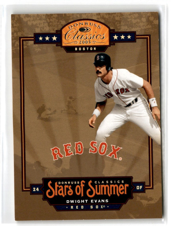 2005 Donruss Classics Stars of Summer Dwight Evans #BOS-8 0487/1000