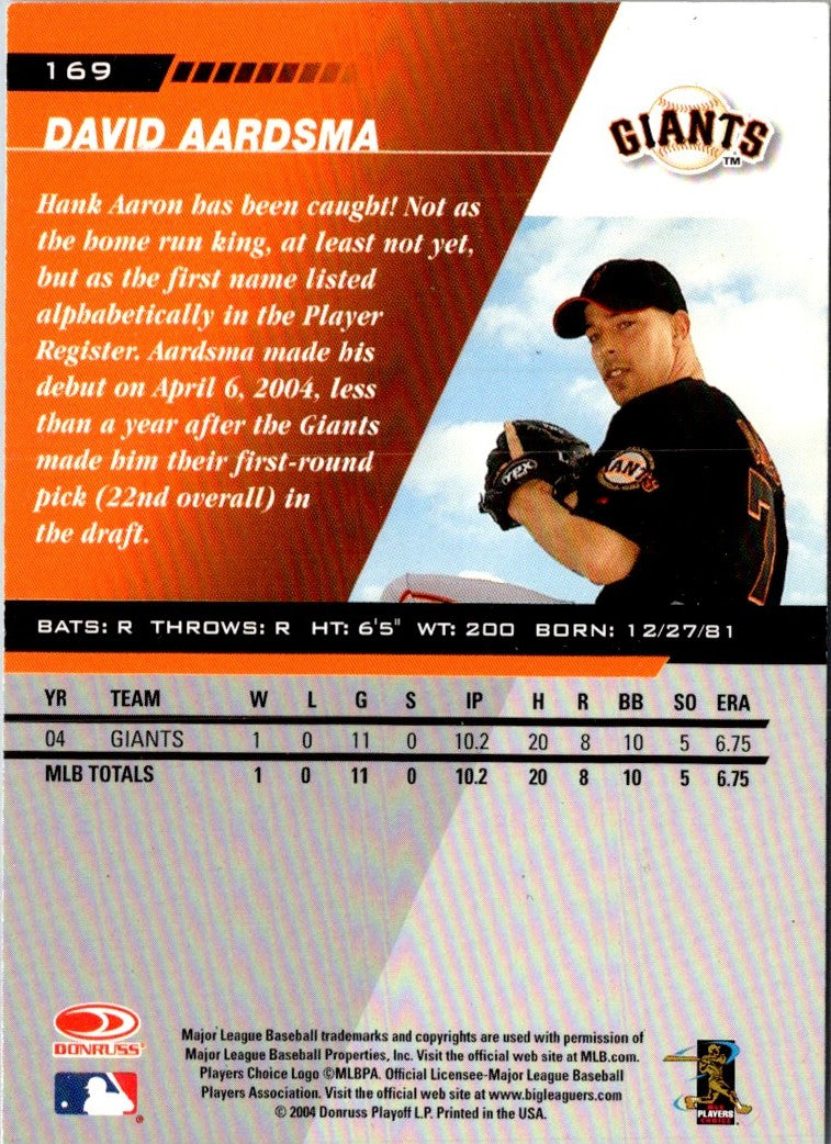 2005 Leaf David Aardsma