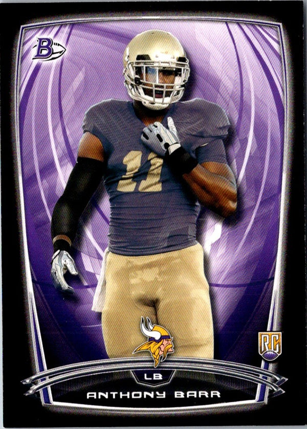 2014 Bowman Rookies Anthony Barr #58 Rookie