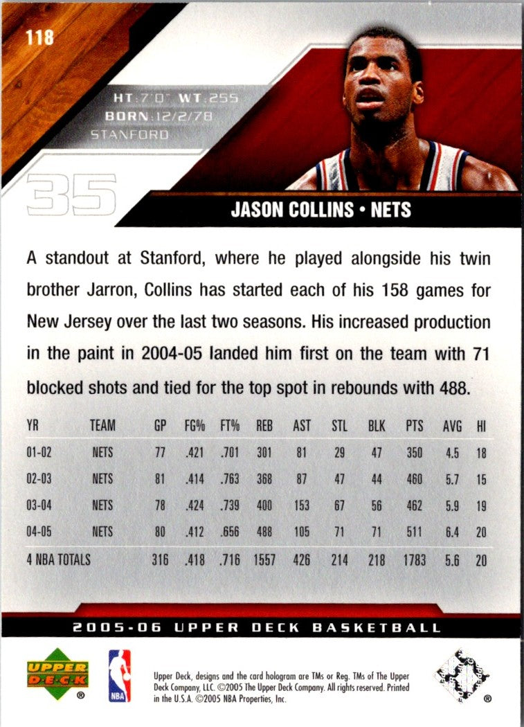 2005 Upper Deck Jason Collins